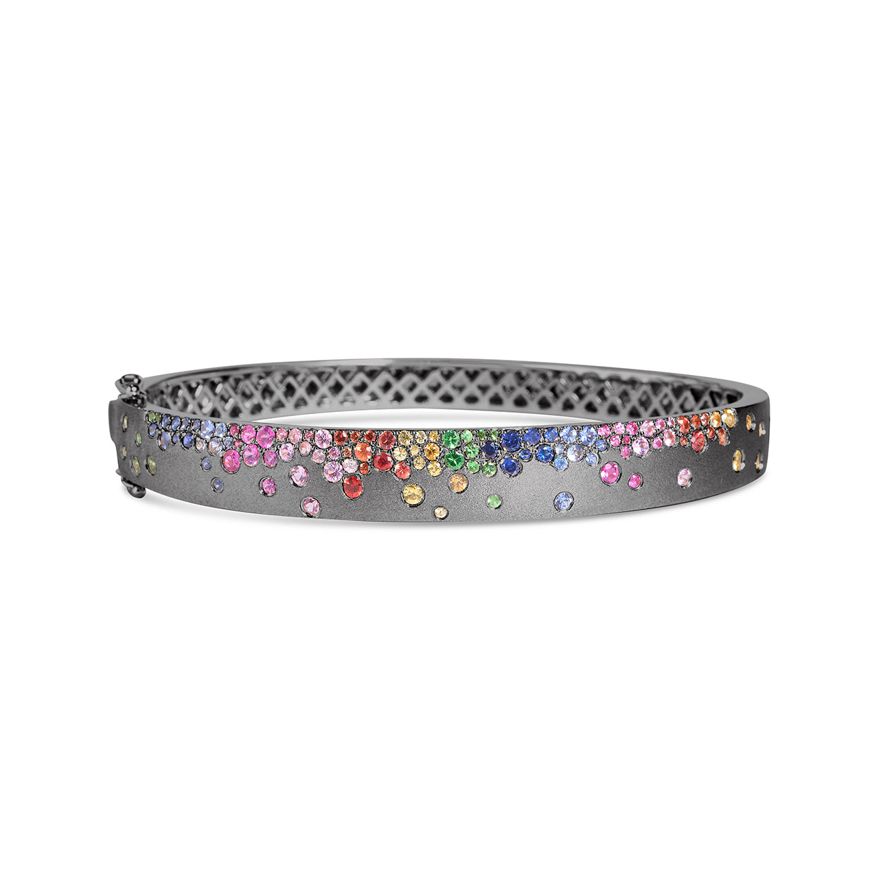 Rainbow Sapphire Confetti Signature Bangle