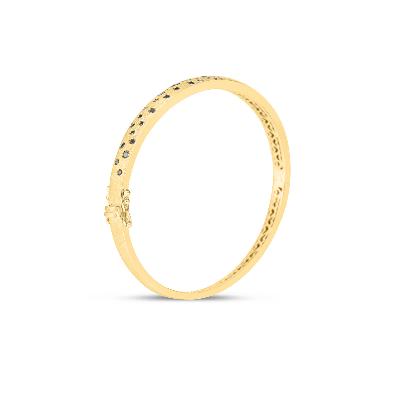 Black Diamond Confetti 5mm Bangle