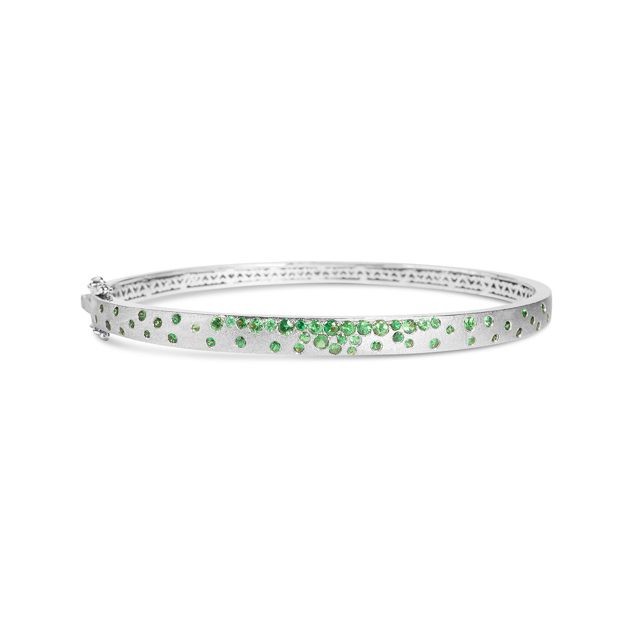 Tsavorite Confetti 5mm Bangle