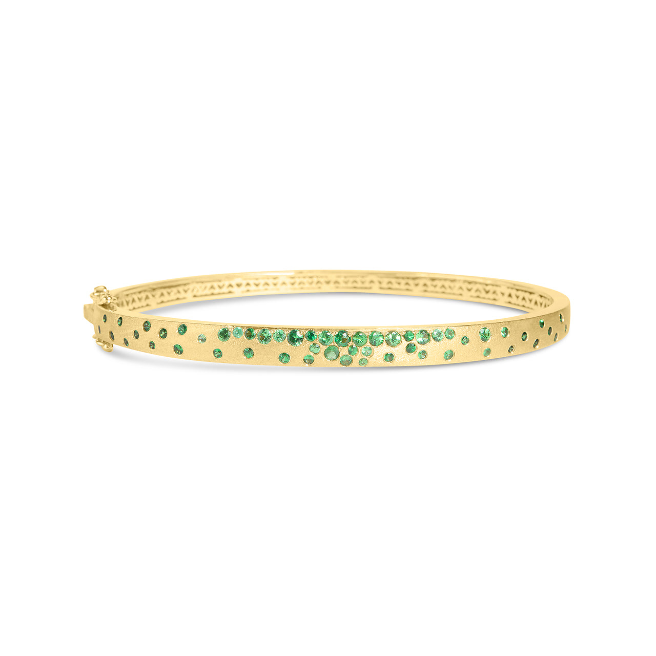 Tsavorite Confetti 5mm Bangle