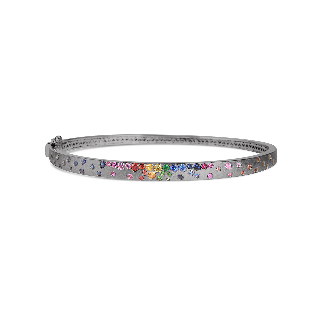 Rainbow Sapphire Confetti 5mm Bangle