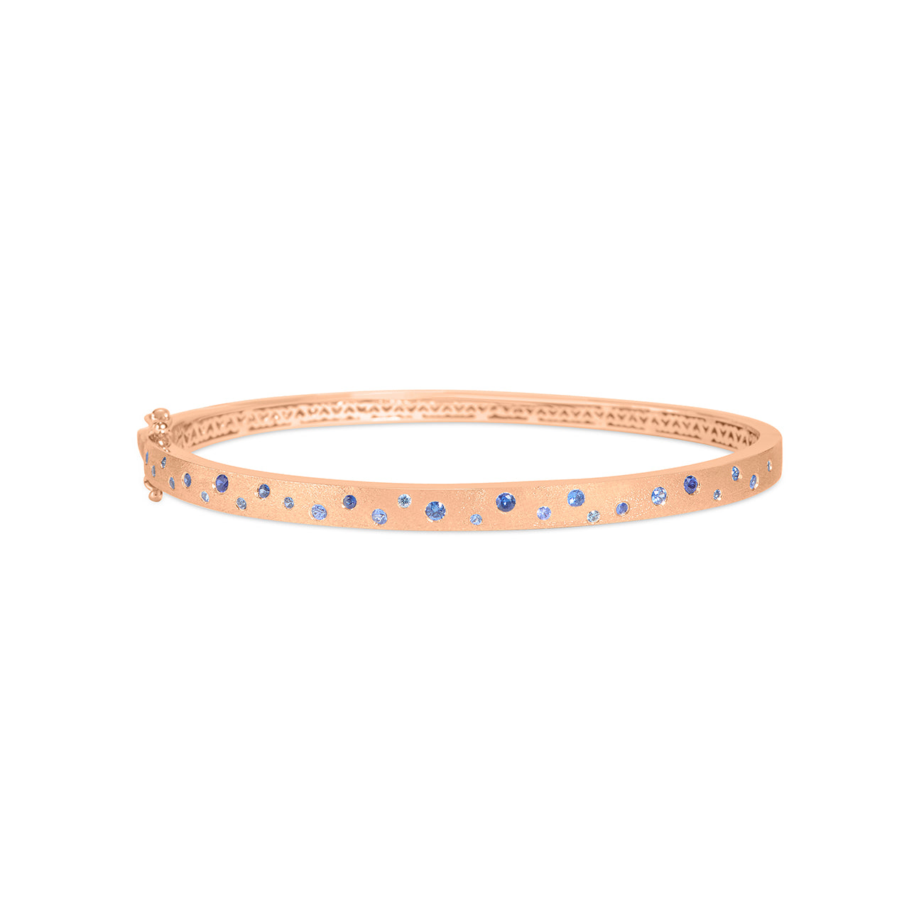Sapphire Scatter Flush Bangle