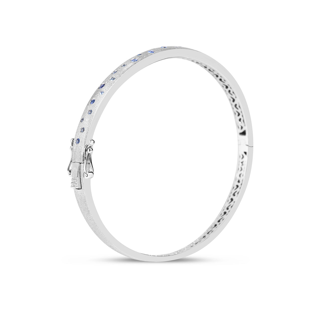 Sapphire Scatter Flush Bangle