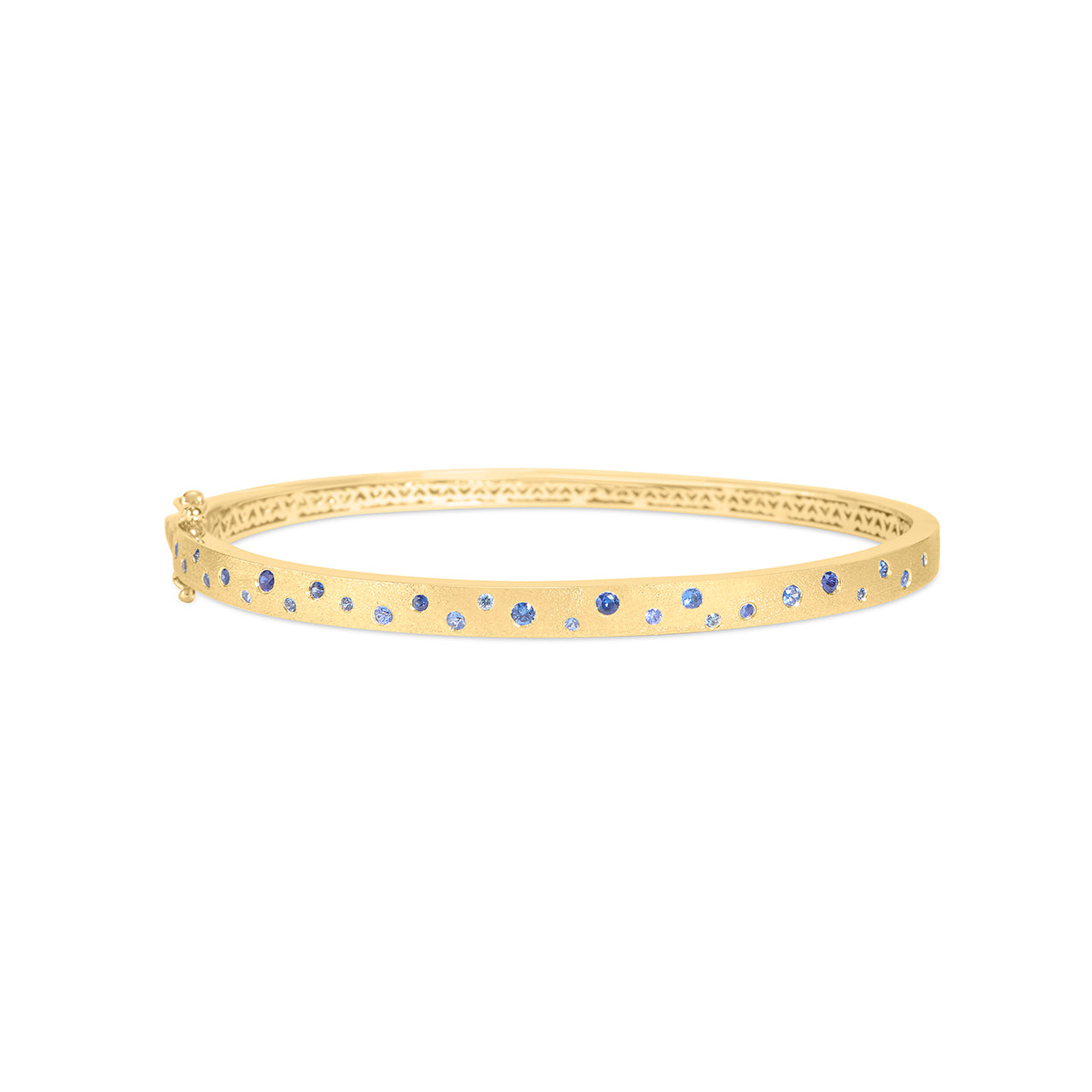 Sapphire Scatter Flush Bangle