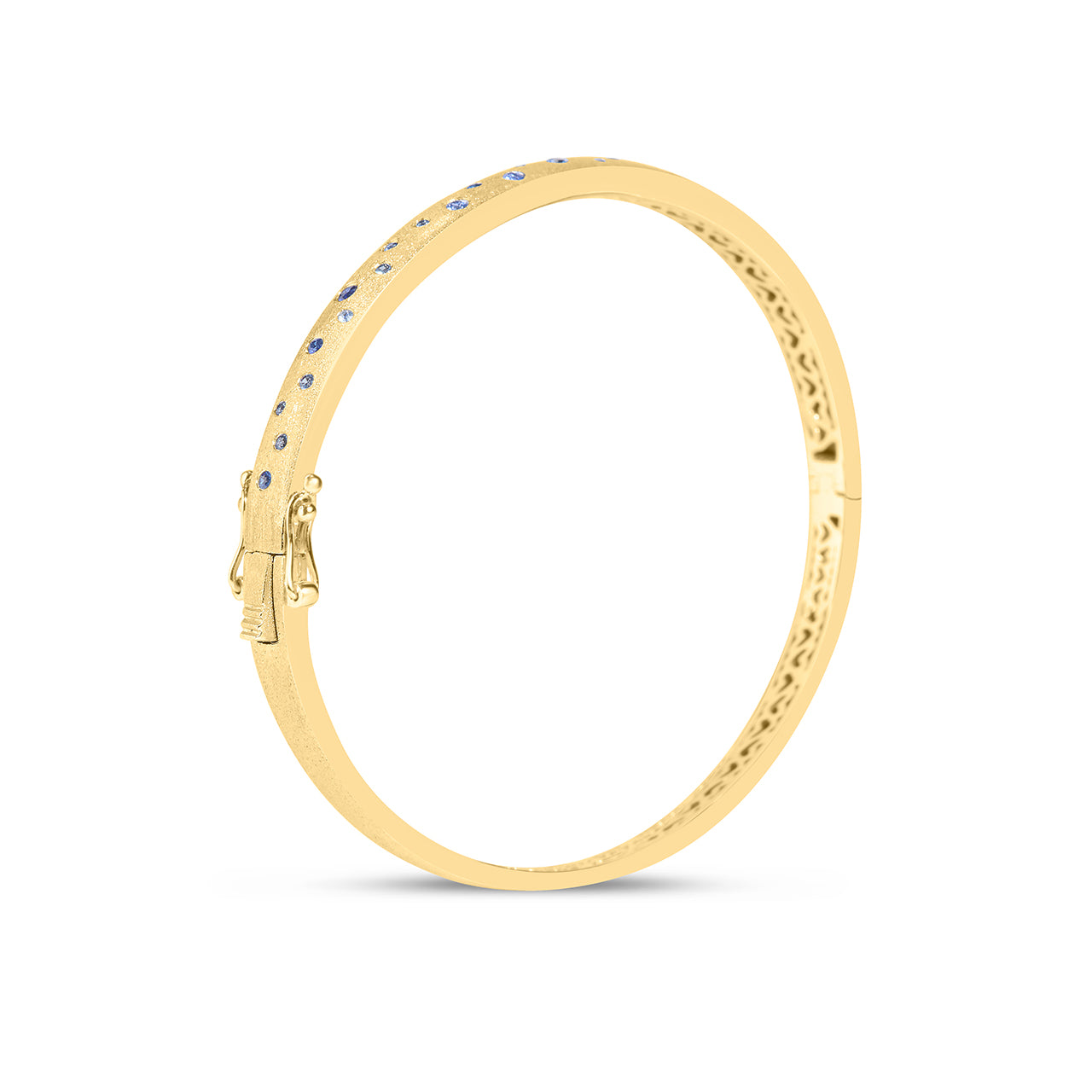 Sapphire Scatter Flush Bangle