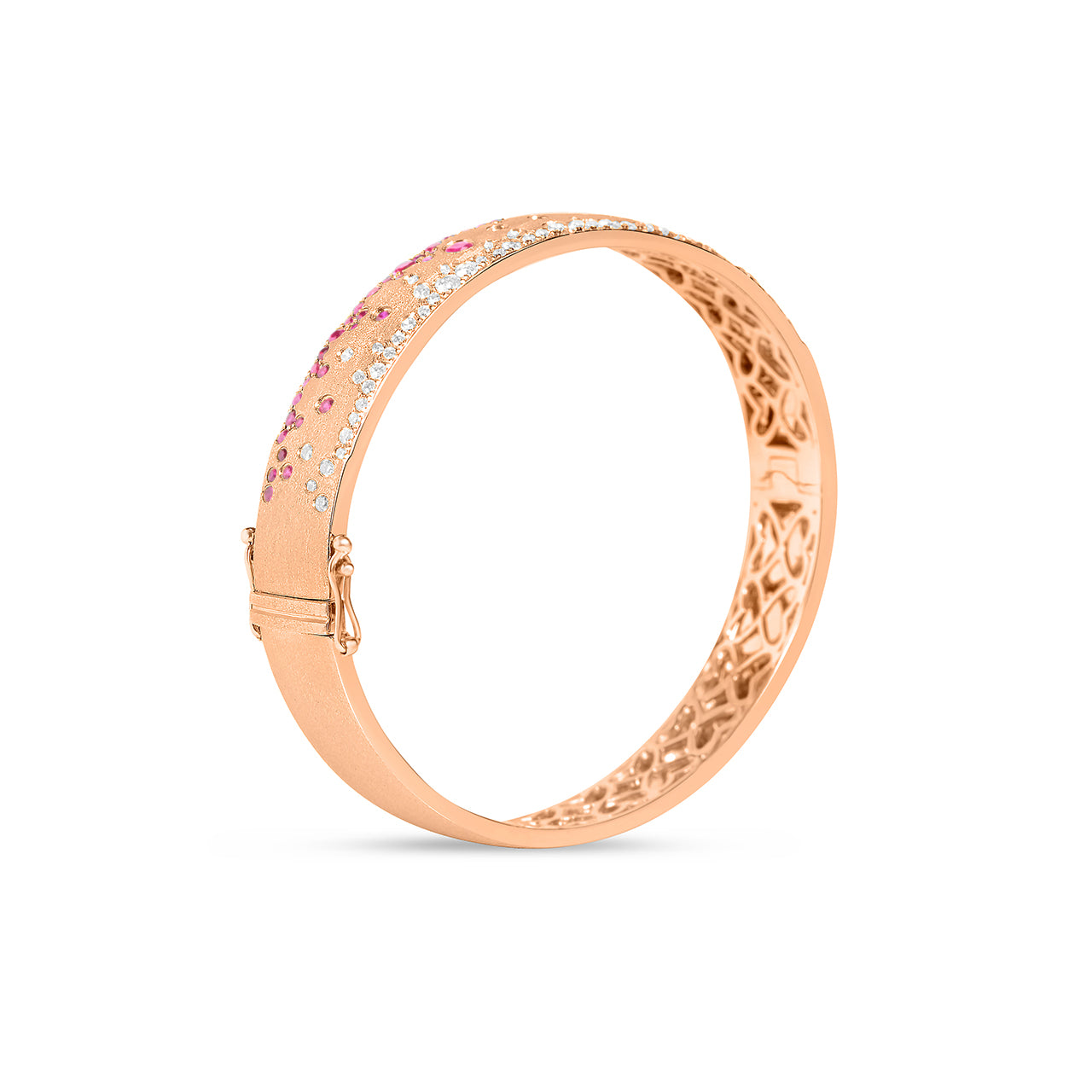 Ruby & Diamond Confetti Duet 8.8mm Bangle