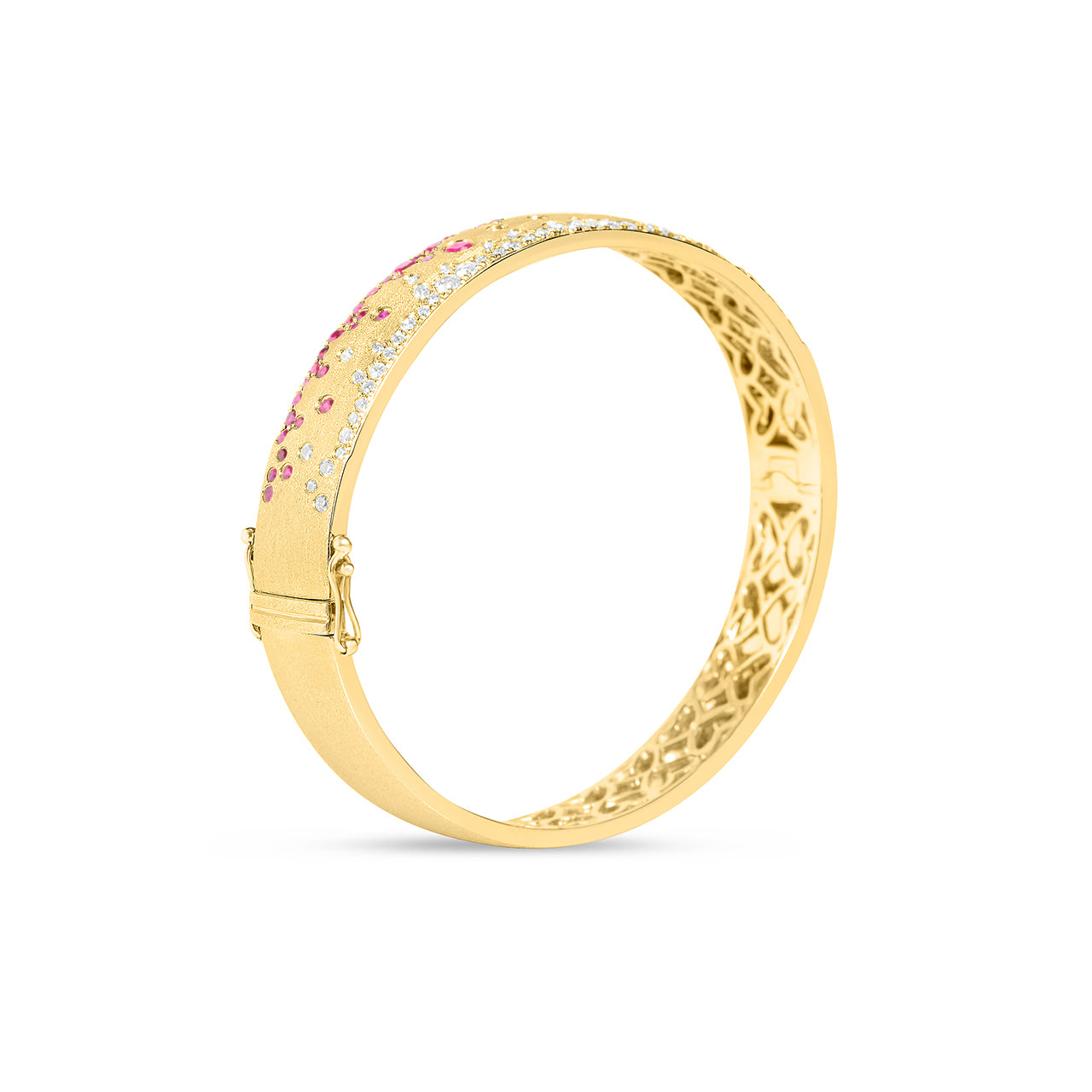 Ruby & Diamond Confetti Duet 8.8mm Bangle