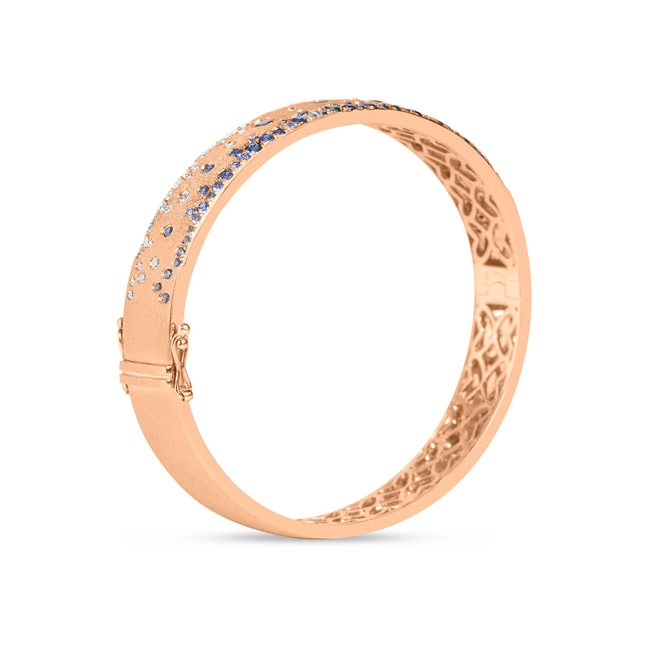 Sapphire & Diamond Confetti Duet 8.8mm Bangle