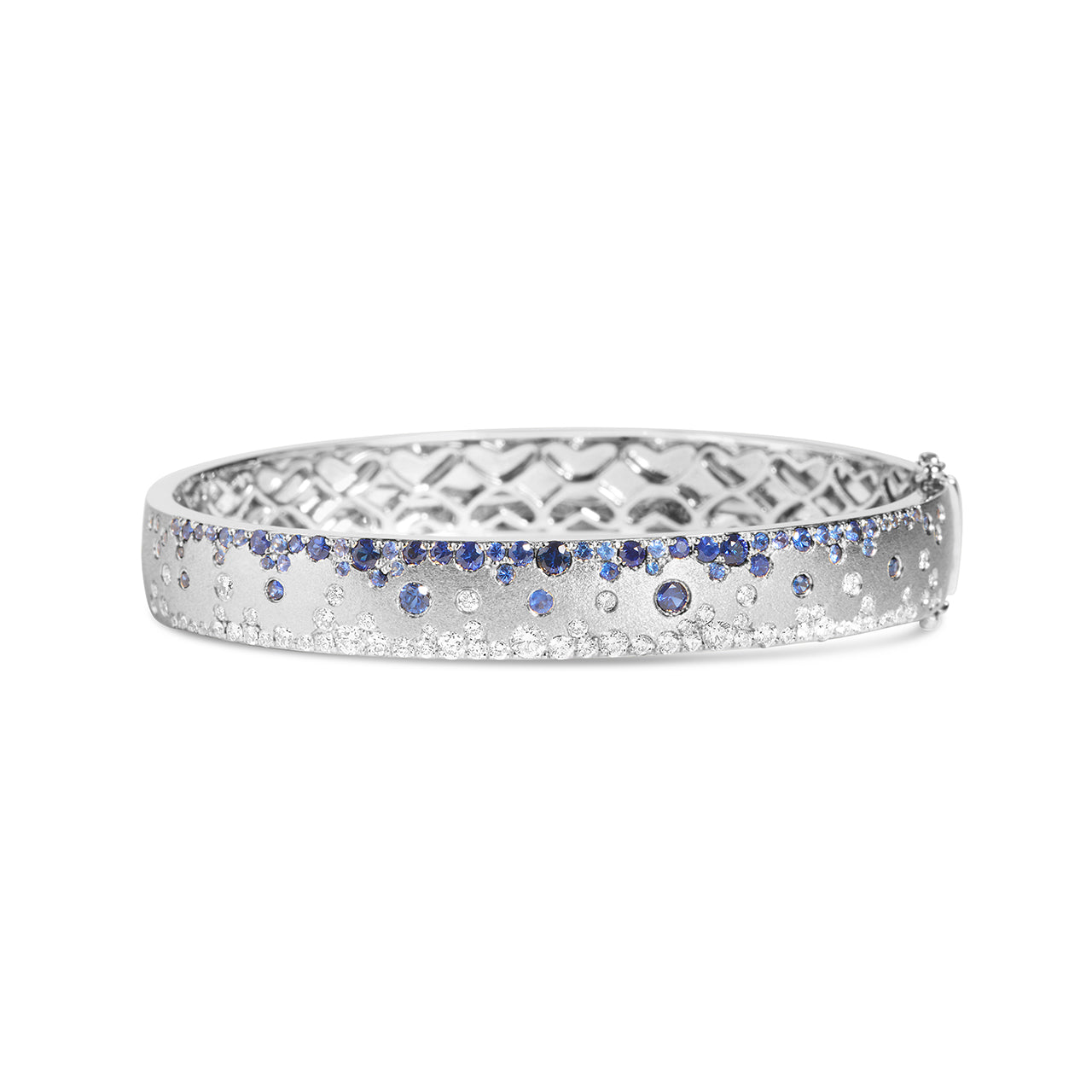 Sapphire & Diamond Confetti Duet 8.8mm Bangle