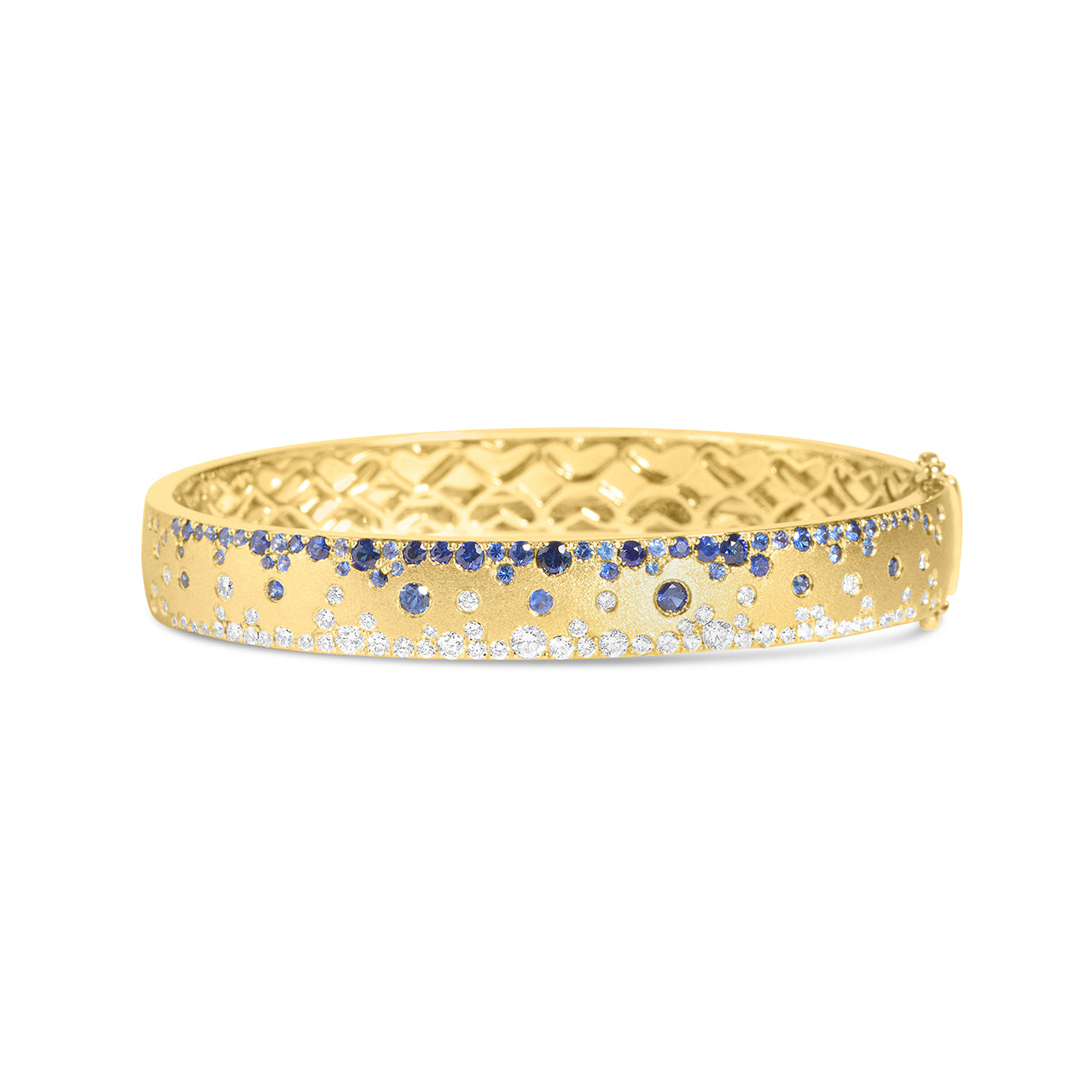 Sapphire & Diamond Confetti Duet 8.8mm Bangle