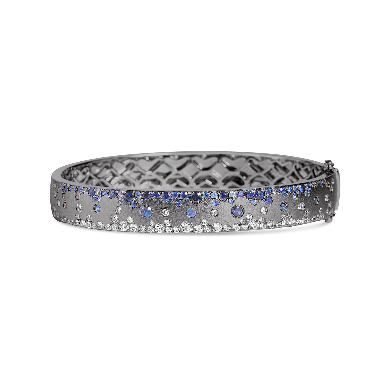 Sapphire & Diamond Confetti Duet 8.8mm Bangle