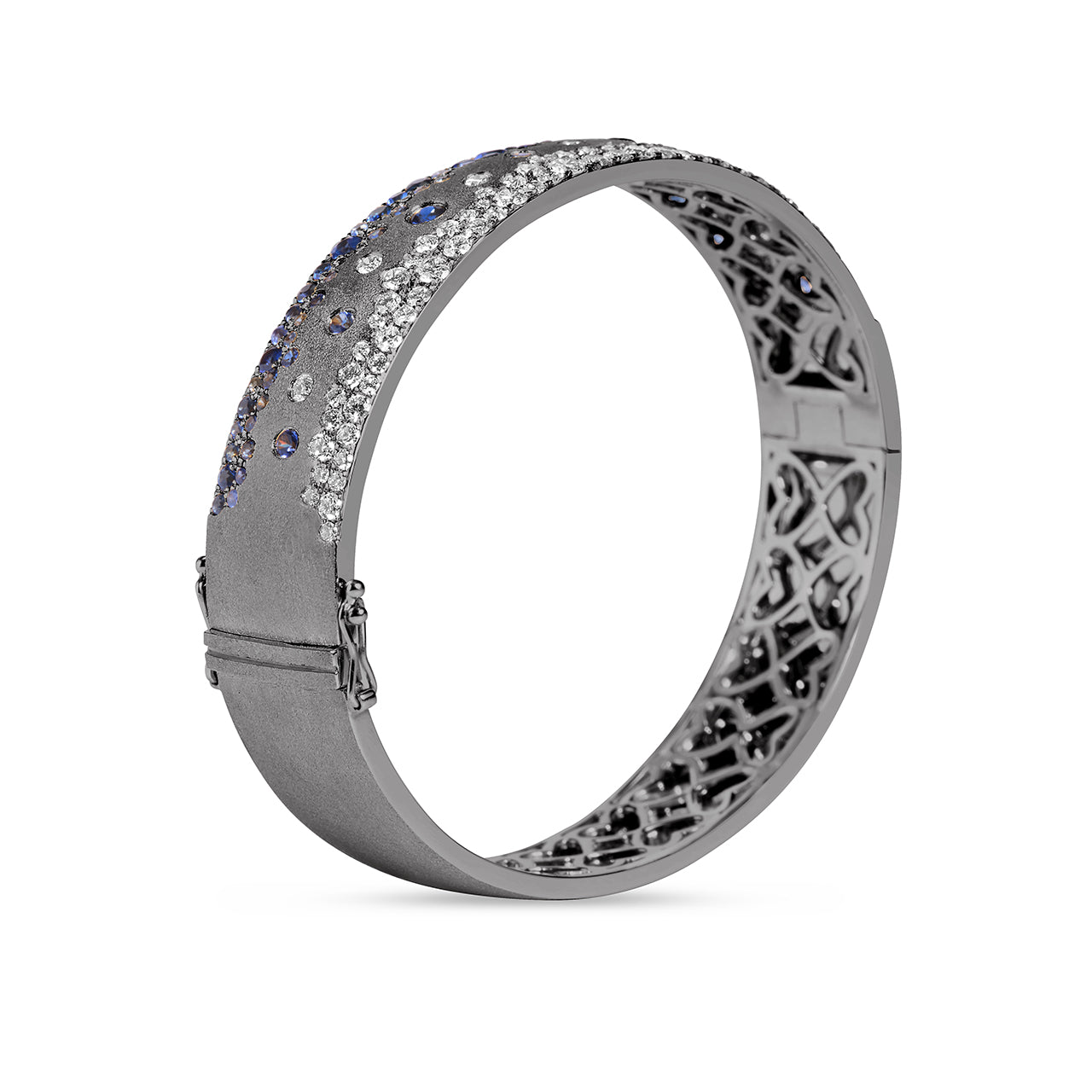 Sapphire & Diamond Confetti Duet Jumbo Bangle