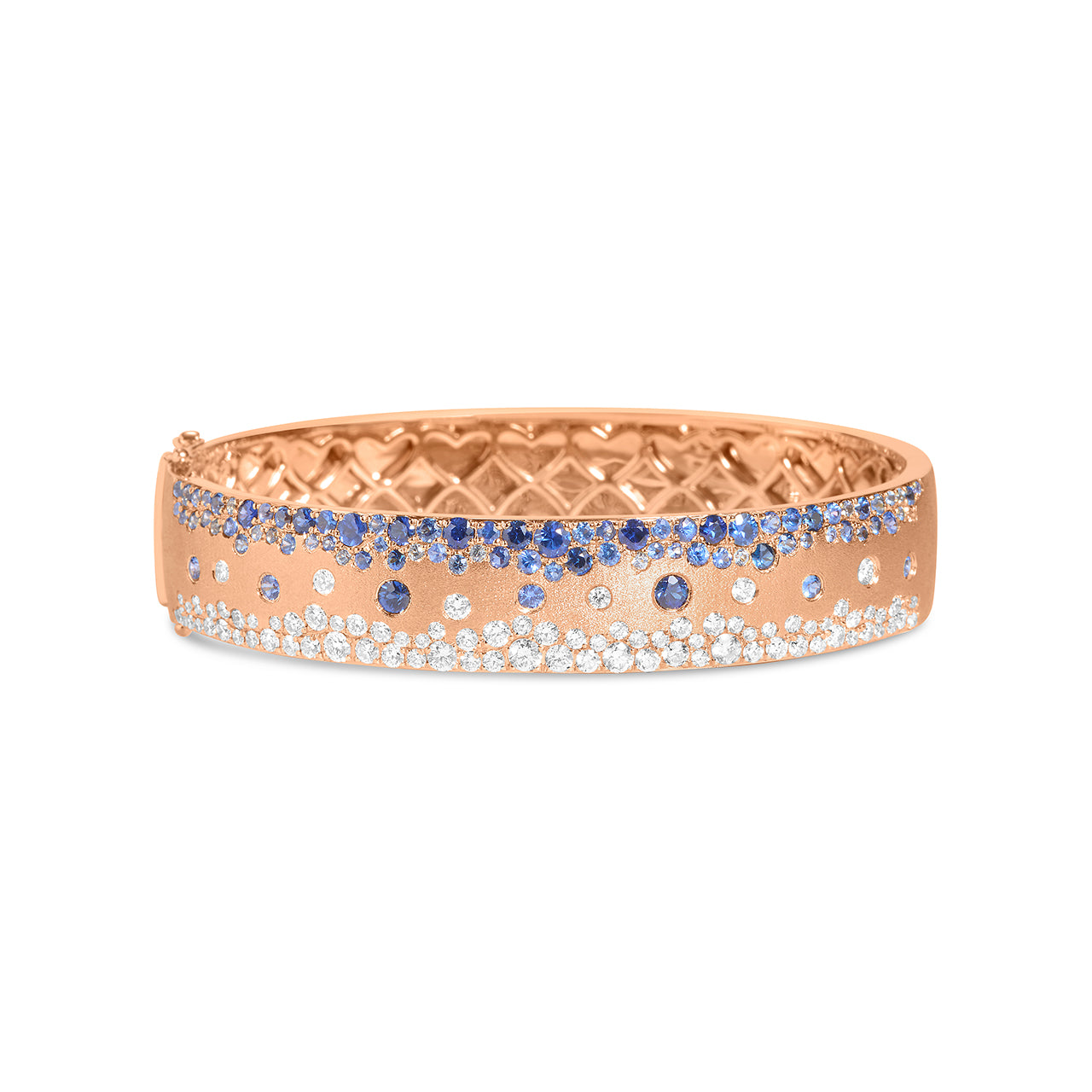 Sapphire & Diamond Confetti Duet Jumbo Bangle