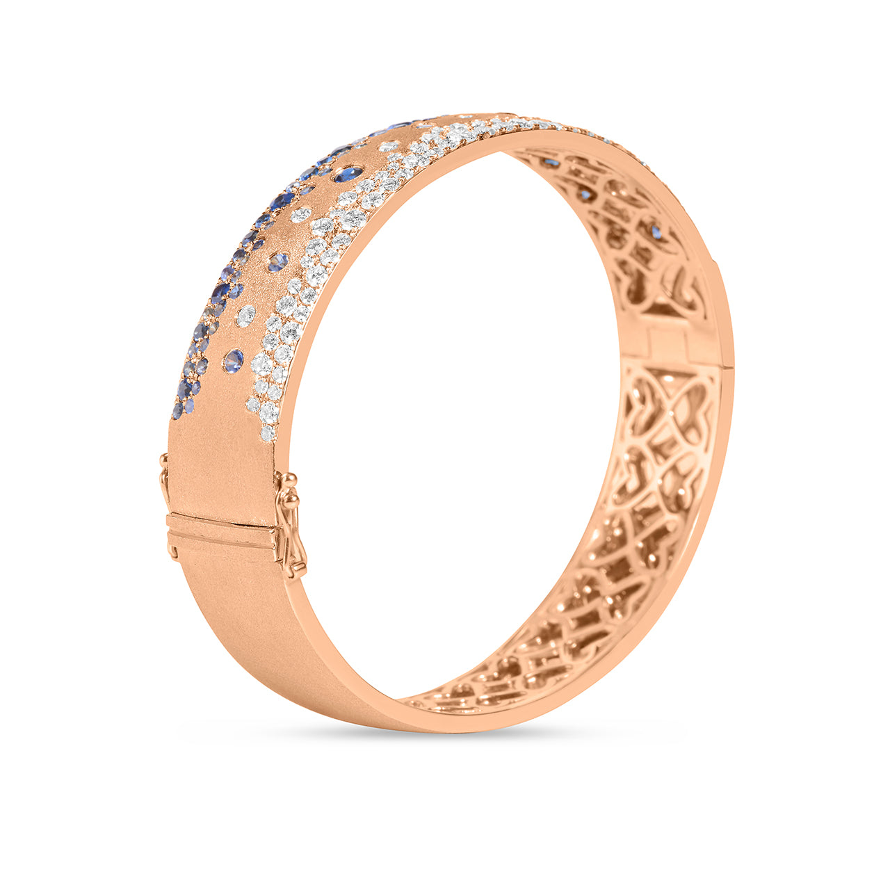 Sapphire & Diamond Confetti Duet Jumbo Bangle