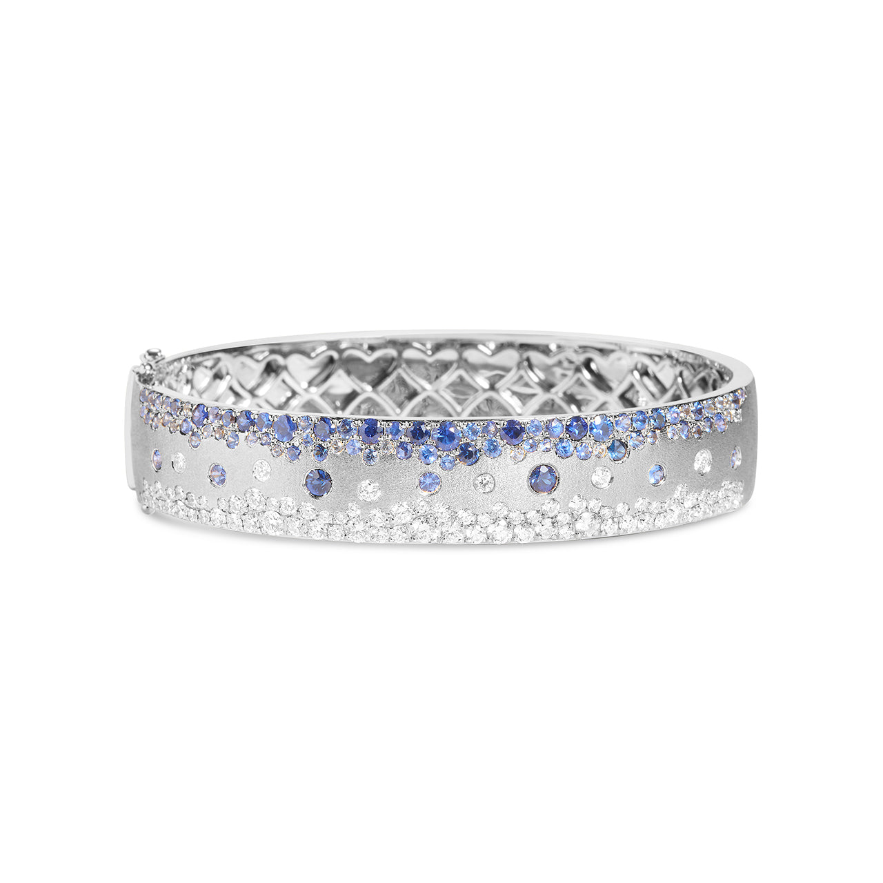 Sapphire & Diamond Confetti Duet Jumbo Bangle
