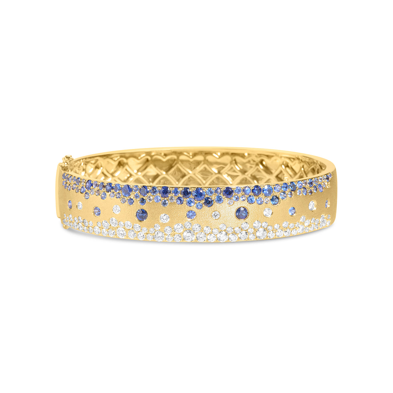 Sapphire & Diamond Confetti Duet Jumbo Bangle
