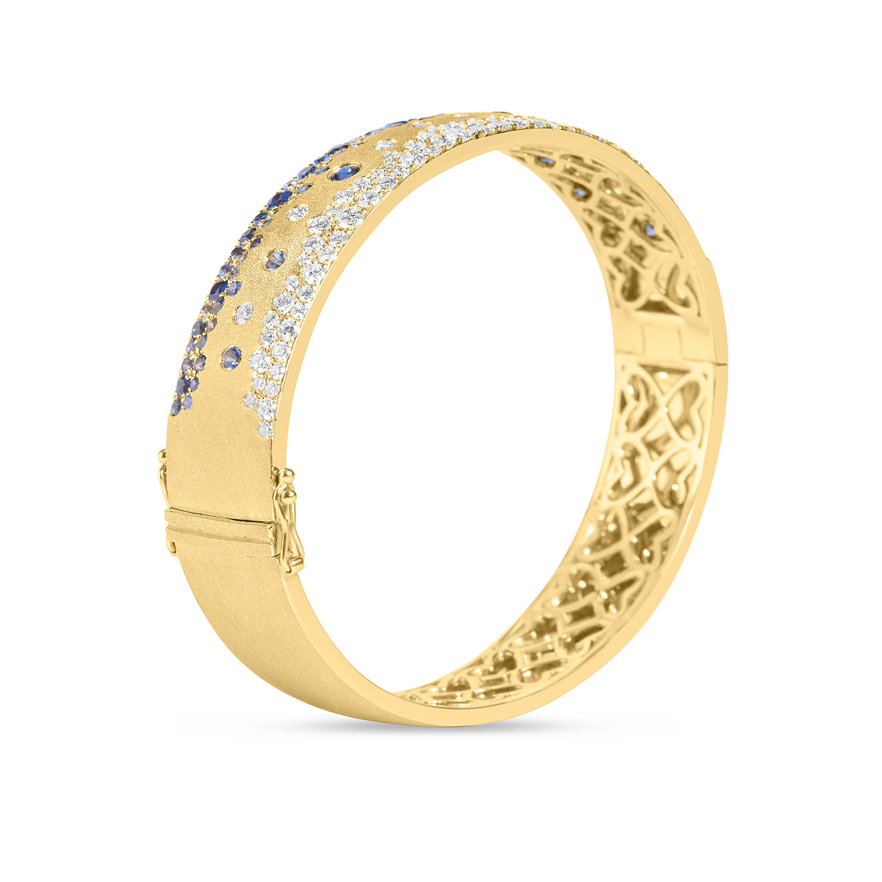 Sapphire & Diamond Confetti Duet Jumbo Bangle