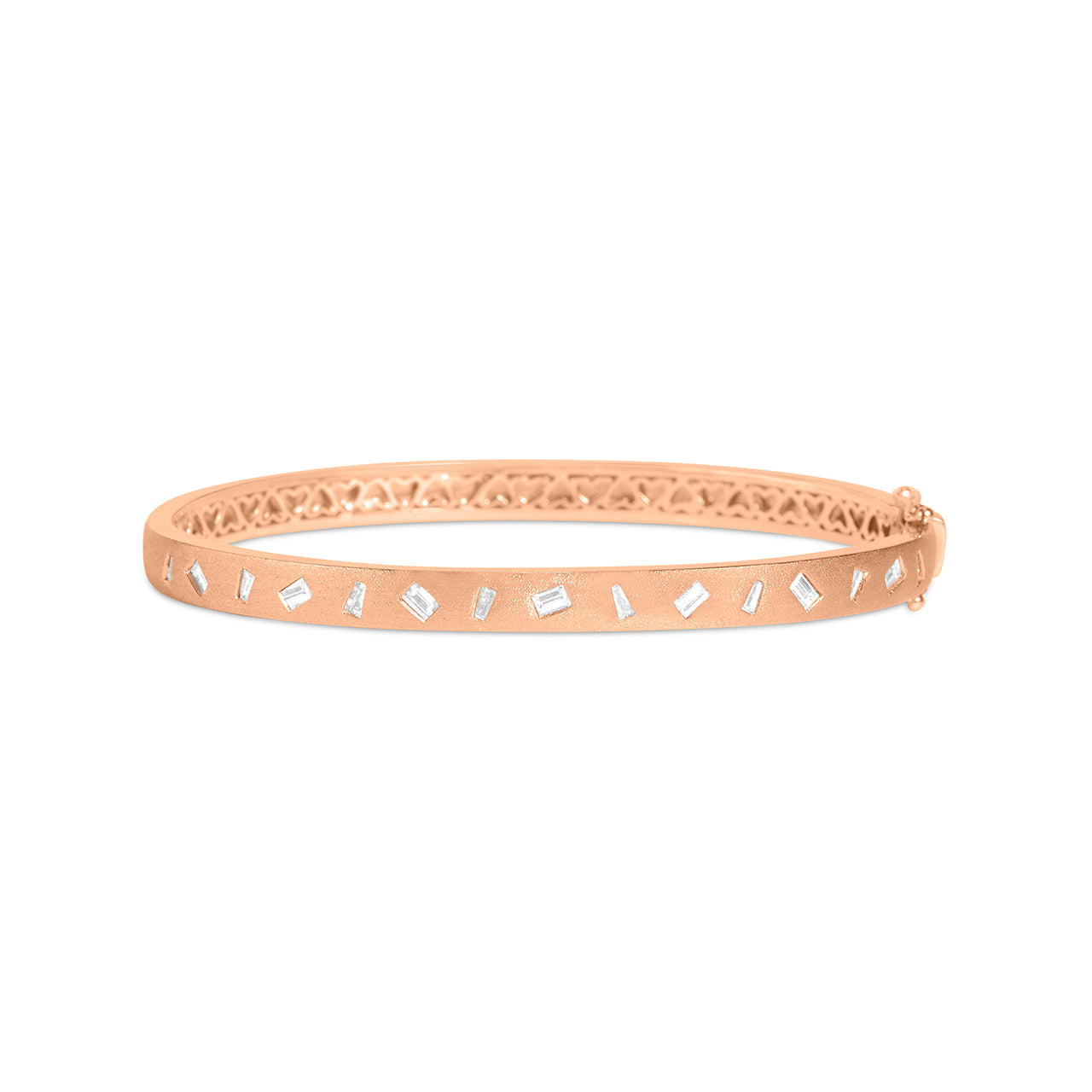 Diamond Baguette Flush Dancing Bangle