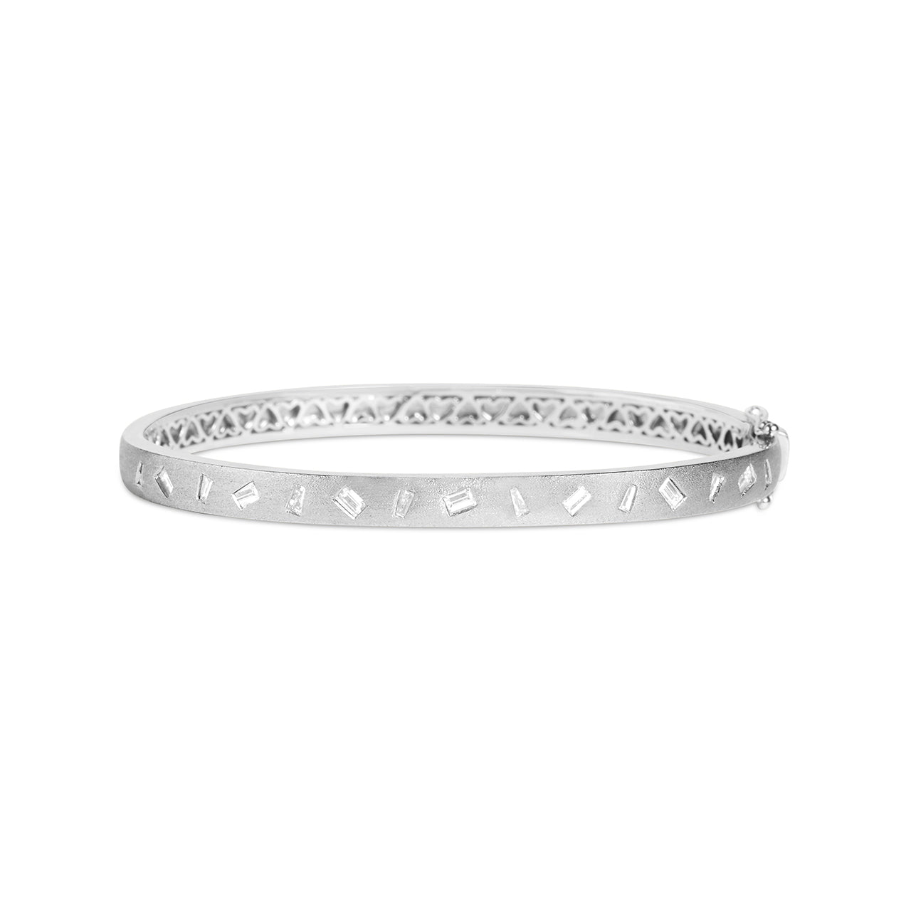 Diamond Baguette Flush Dancing Bangle