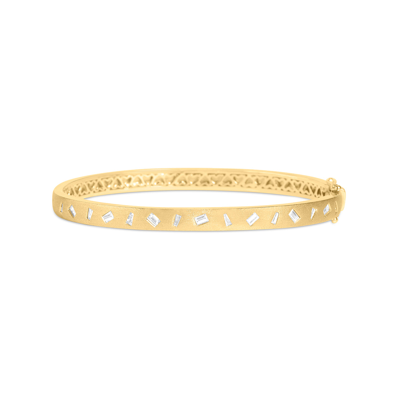 Diamond Baguette Flush Dancing Bangle