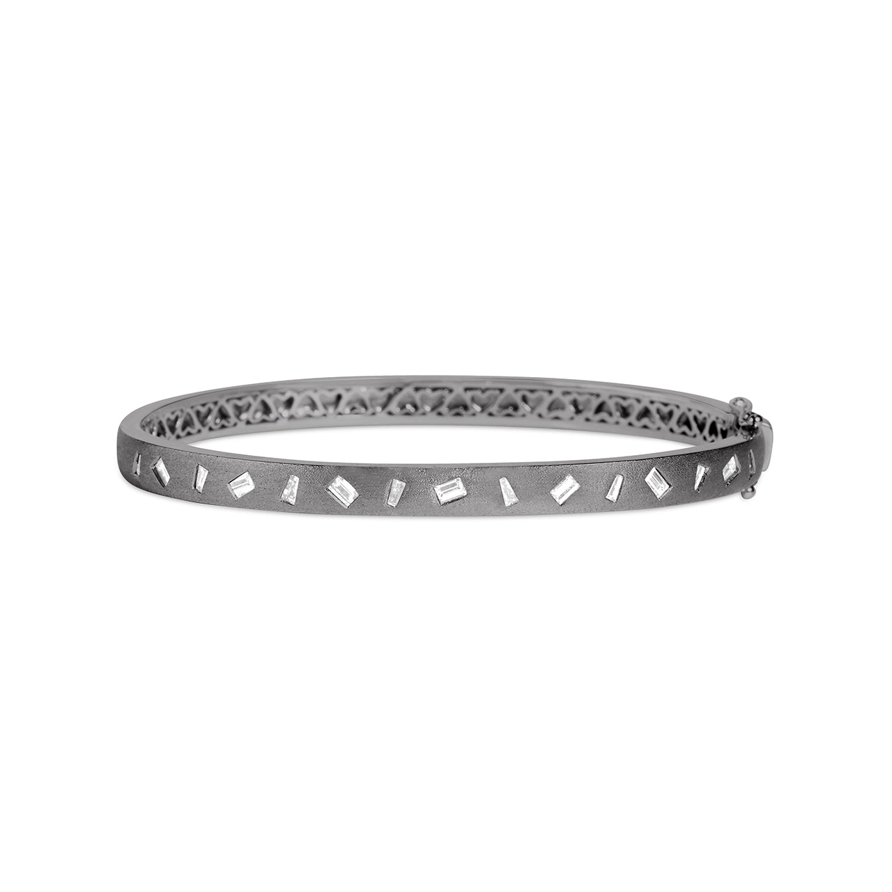 Diamond Baguette Flush Dancing Bangle