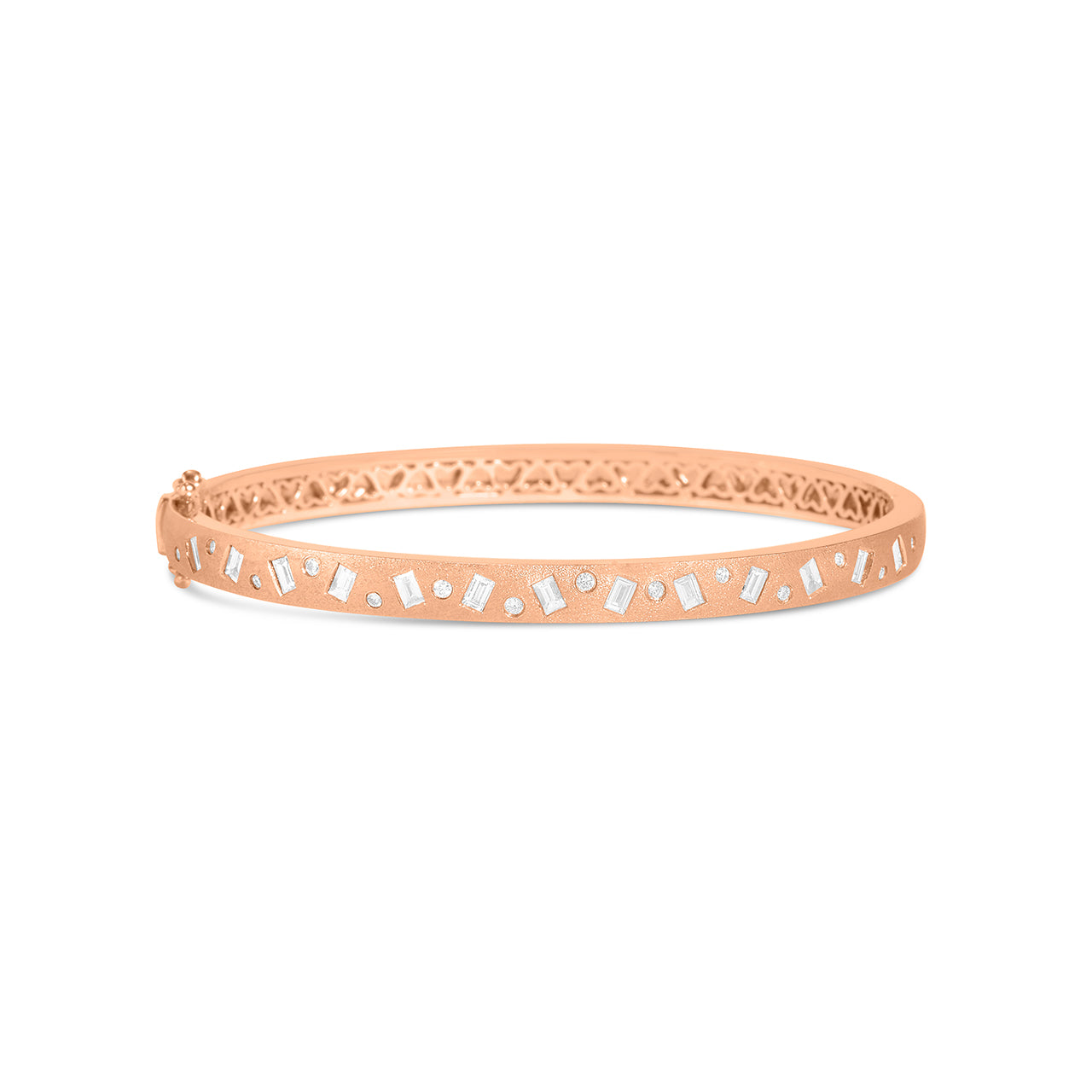Diamond Baguette & Round Dancing Bangle
