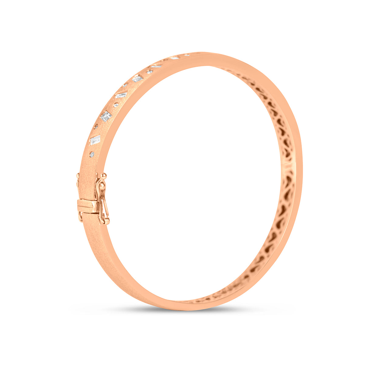 Diamond Baguette & Round Dancing Bangle