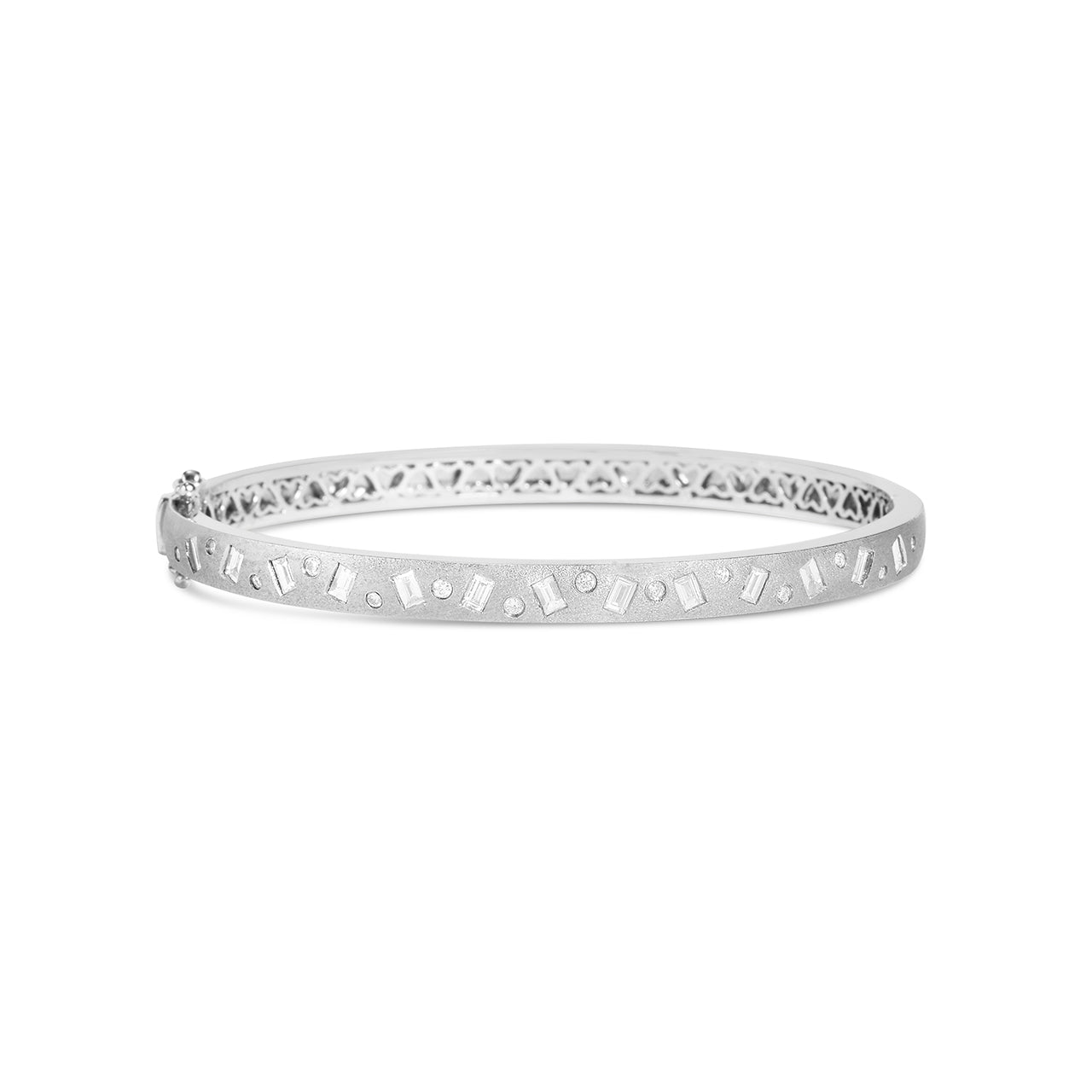Diamond Baguette & Round Dancing Bangle