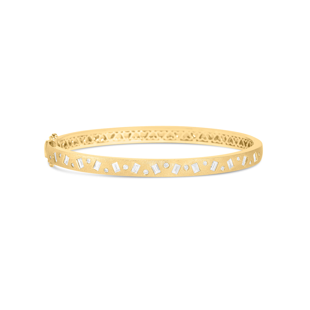 Diamond Baguette & Round Dancing Bangle