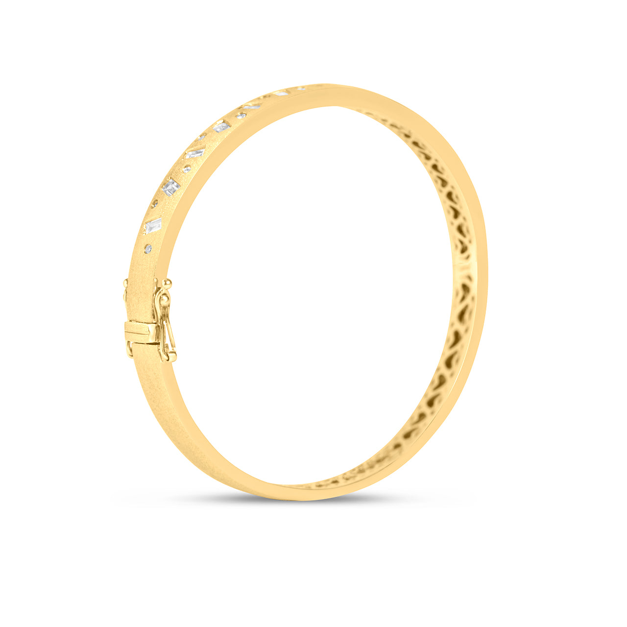 Diamond Baguette & Round Dancing Bangle