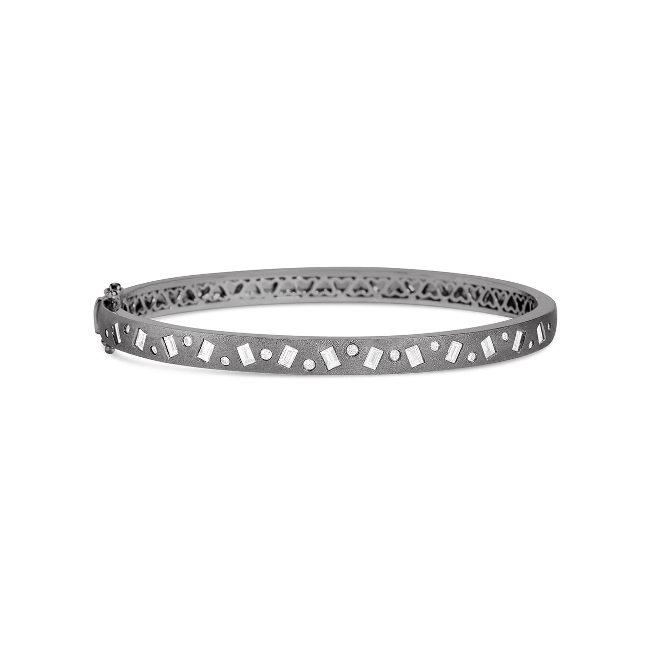 Diamond Baguette & Round Dancing Bangle
