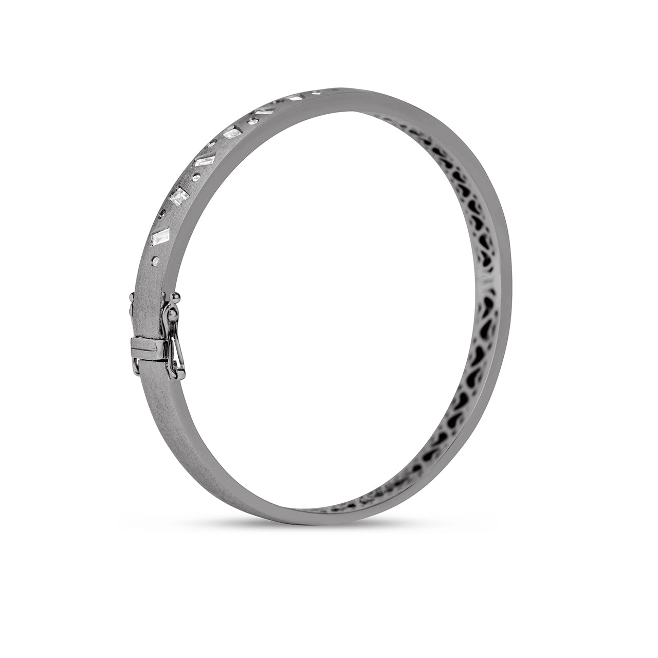 Diamond Baguette & Round Dancing Bangle