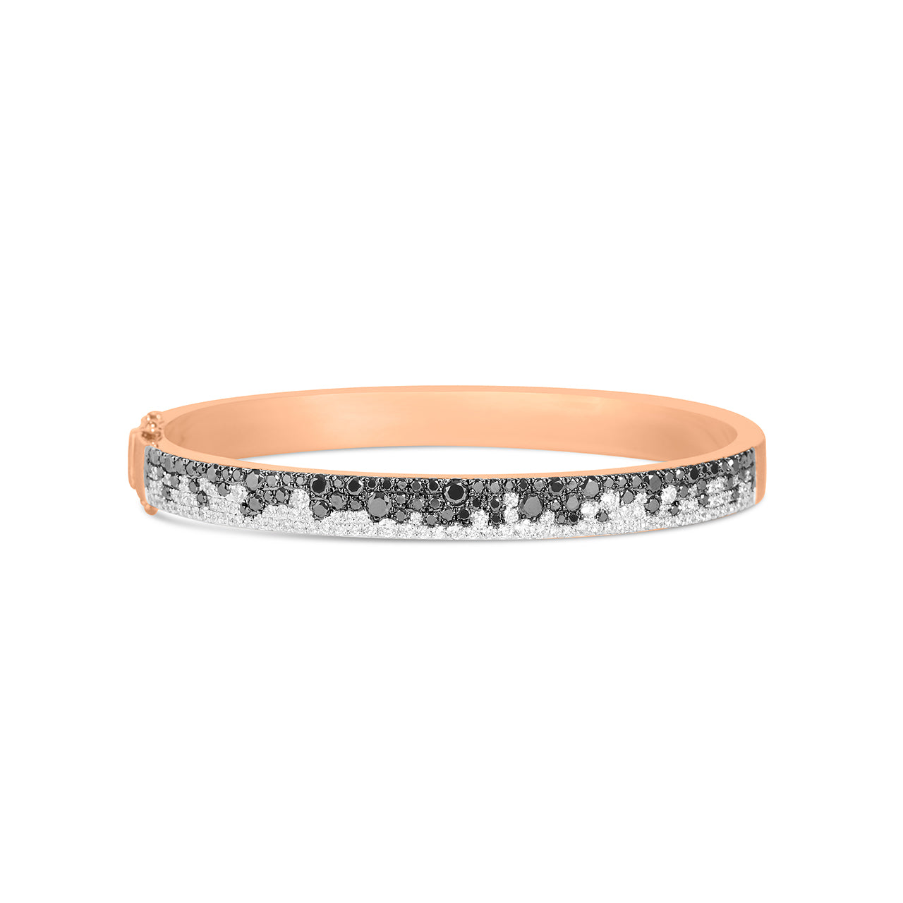 Black & White Diamond Pave Confetti Bangle