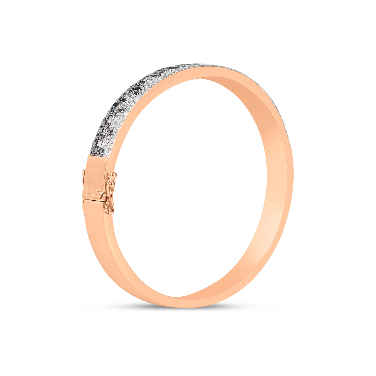 Black & White Diamond Pave Confetti Bangle