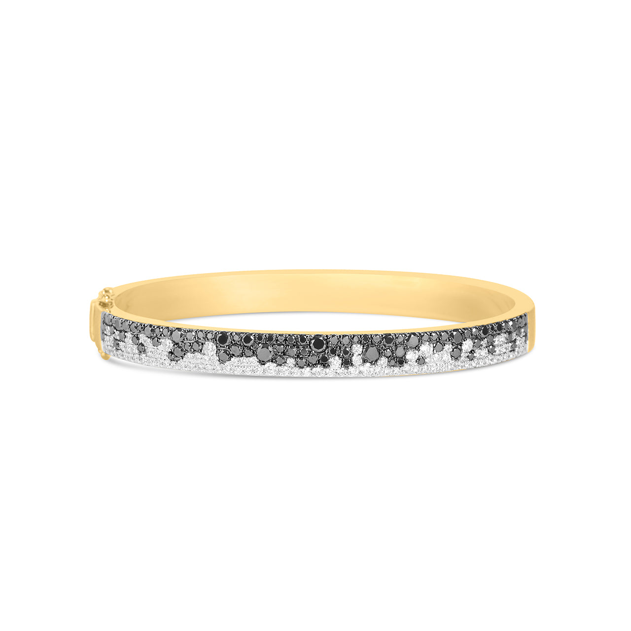 Black & White Diamond Pave Confetti Bangle