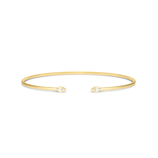 Diamond Pear Flex Bangle