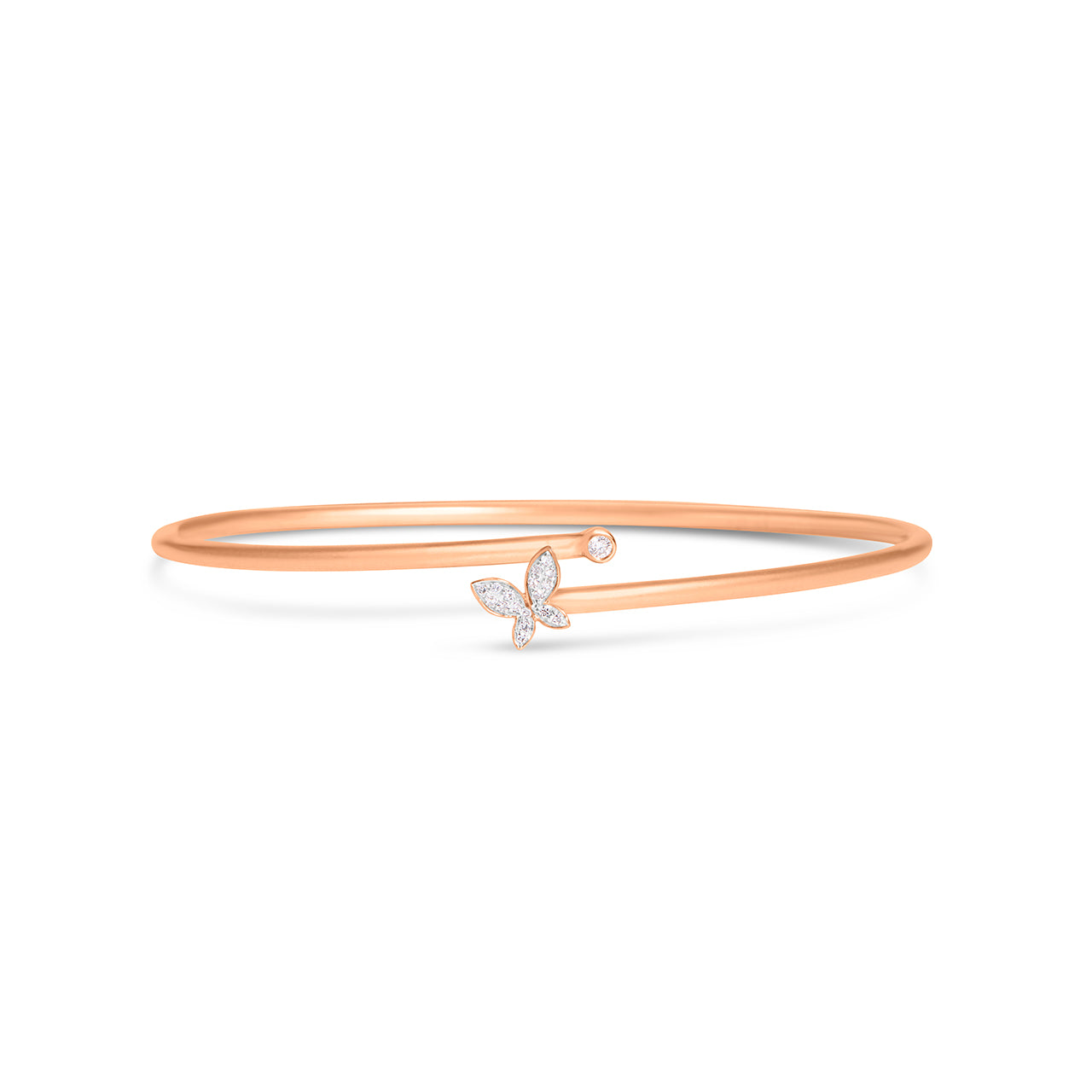 Diamond Butterfly Flex Bangle