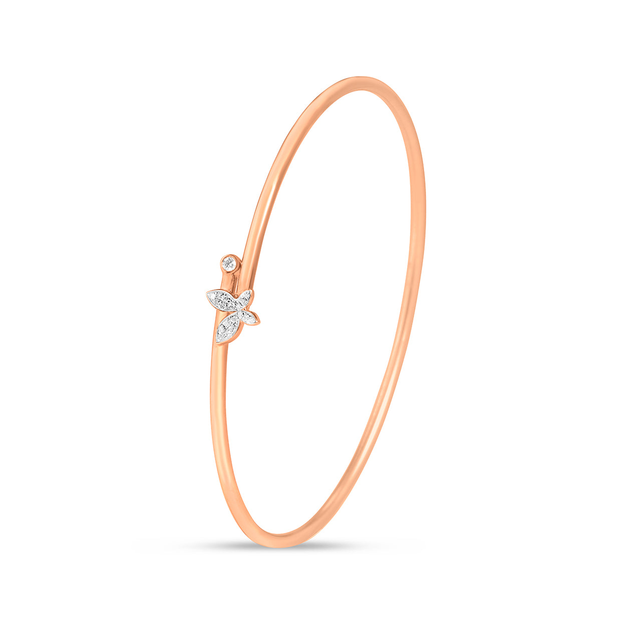 Diamond Butterfly Flex Bangle