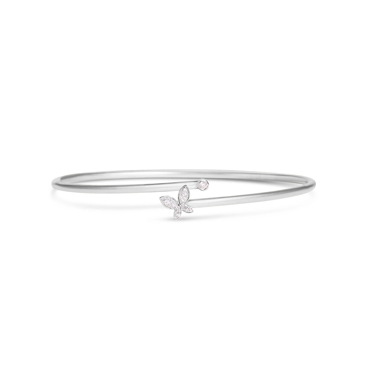 Diamond Butterfly Flex Bangle