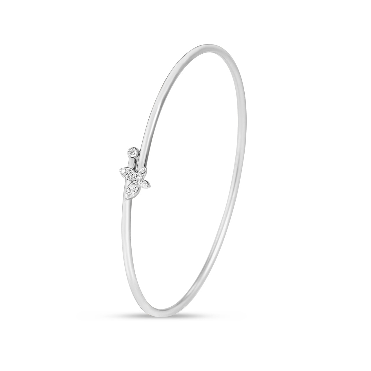 Diamond Butterfly Flex Bangle