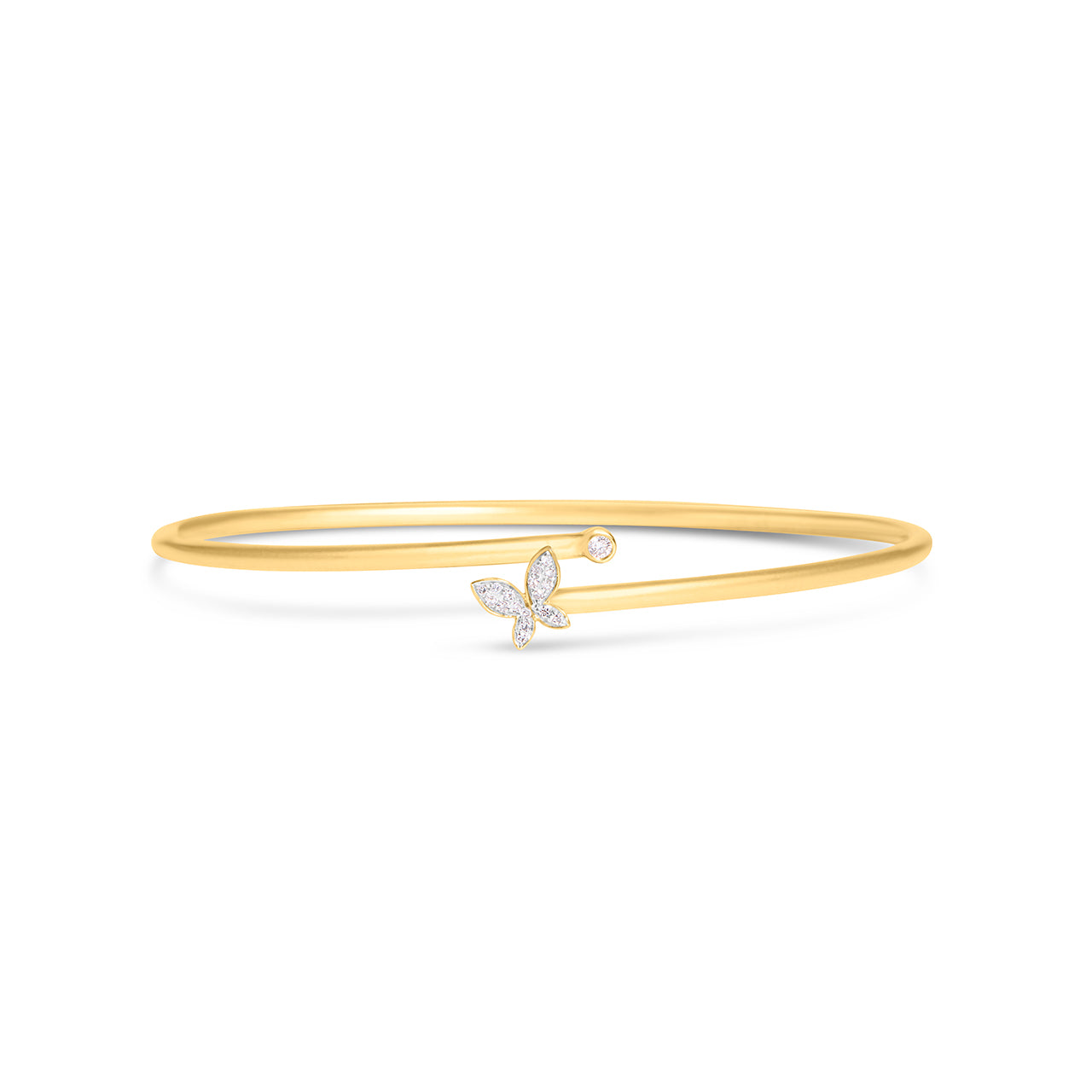 Diamond Butterfly Flex Bangle