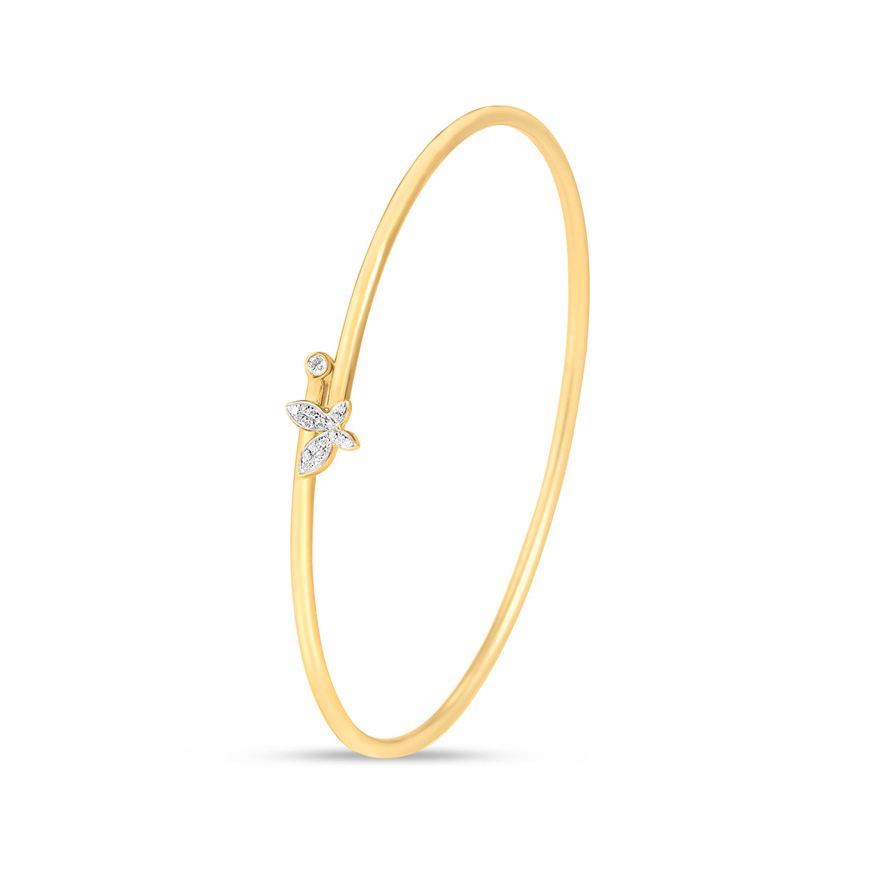 Diamond Butterfly Flex Bangle