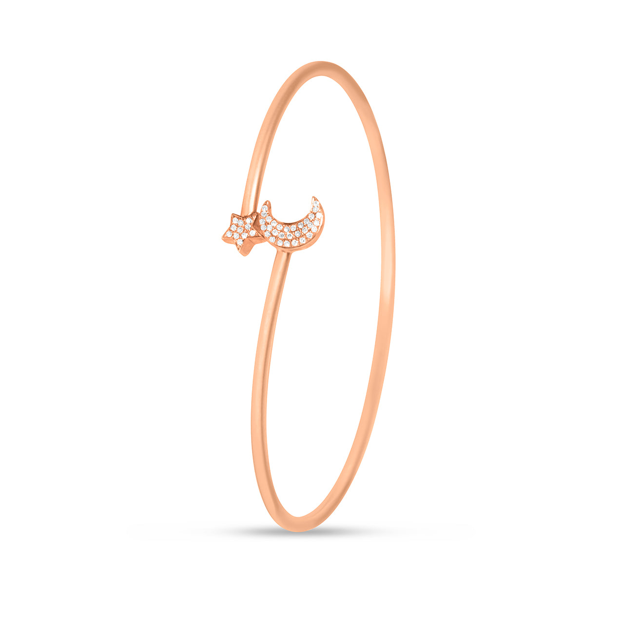 Diamond Moon & Star Flex Bangle