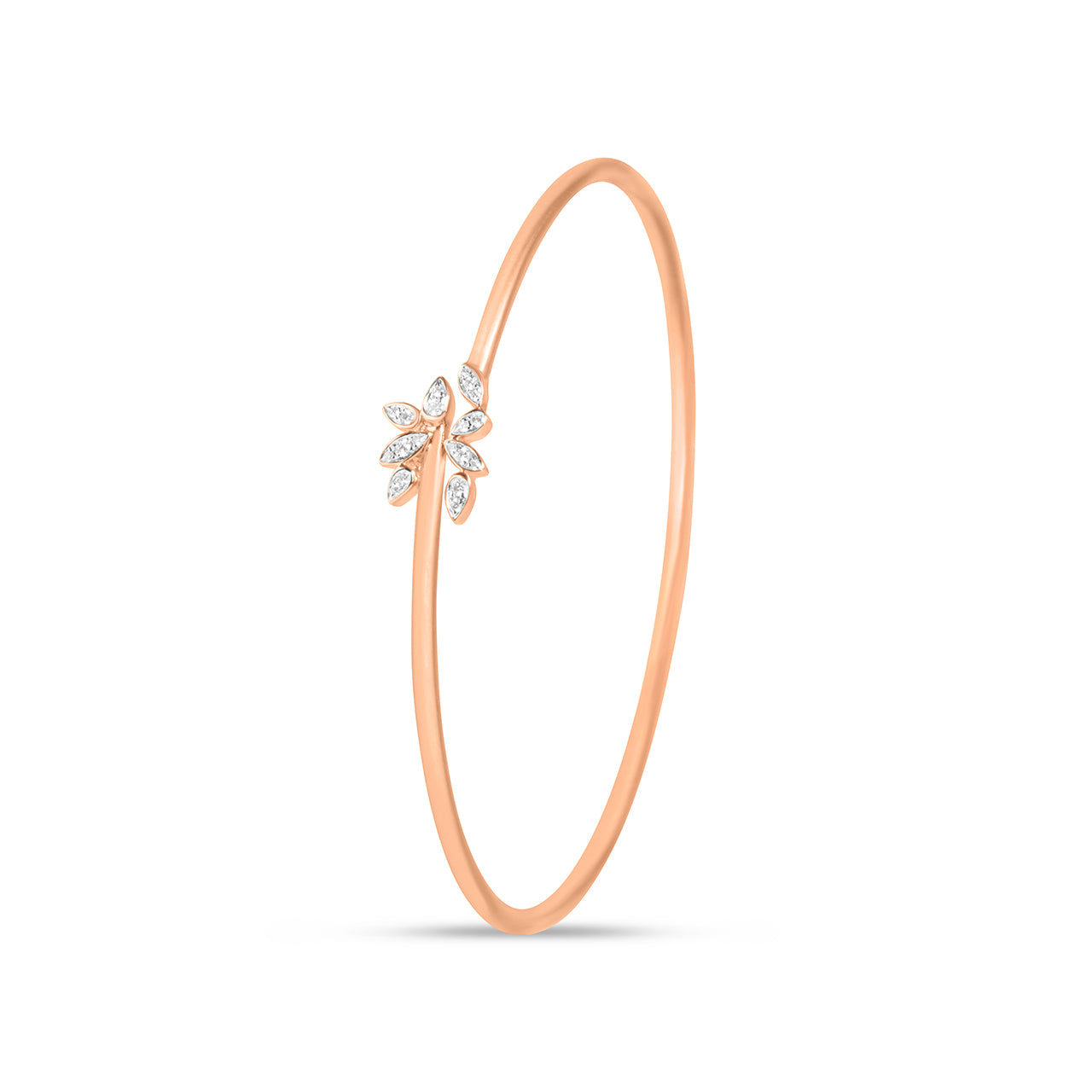 Diamond Marquise Cluster Flex Bangle