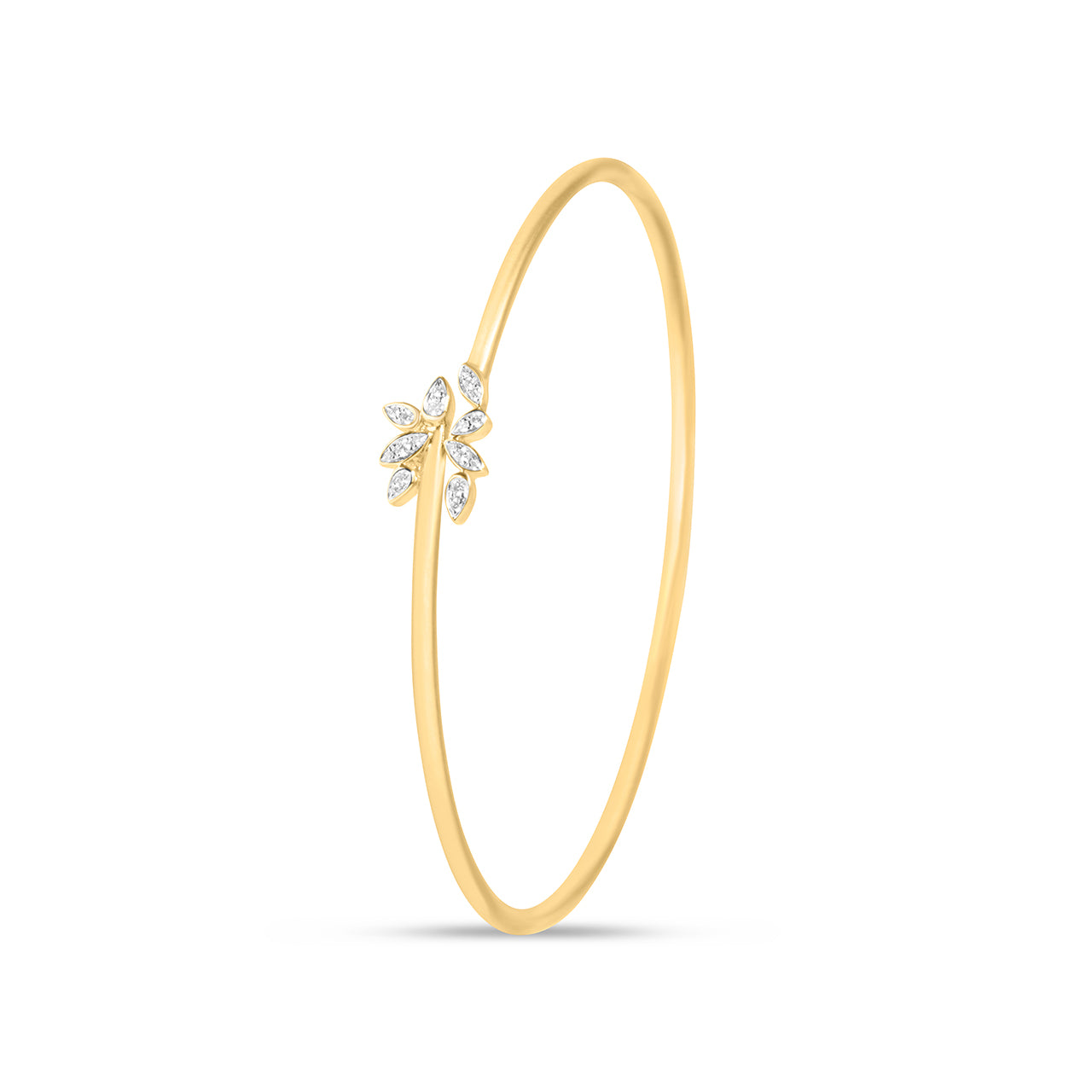 Diamond Marquise Cluster Flex Bangle