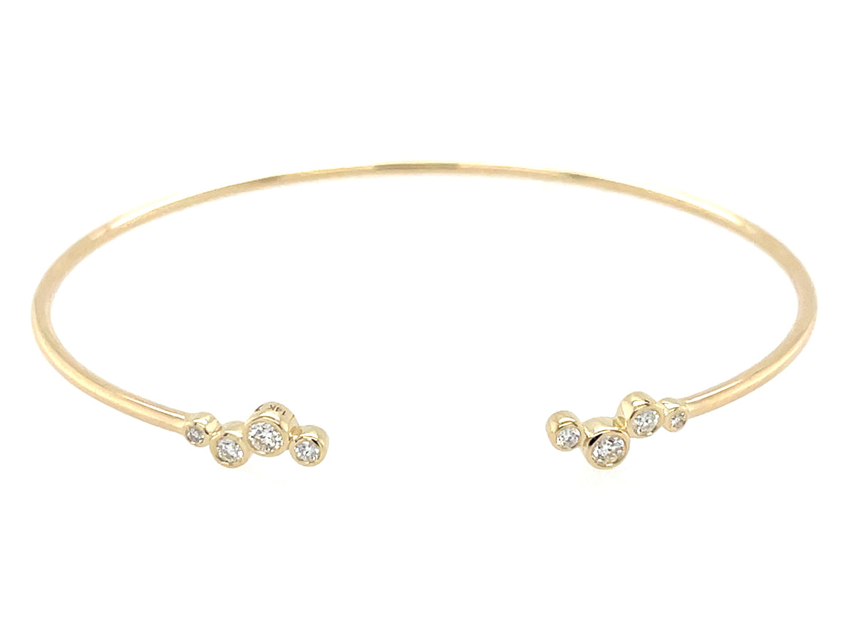 Diamond 4 Bubble Flex Bangle