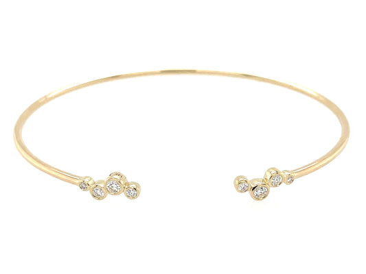 Diamond 4 Bubble Flex Bangle