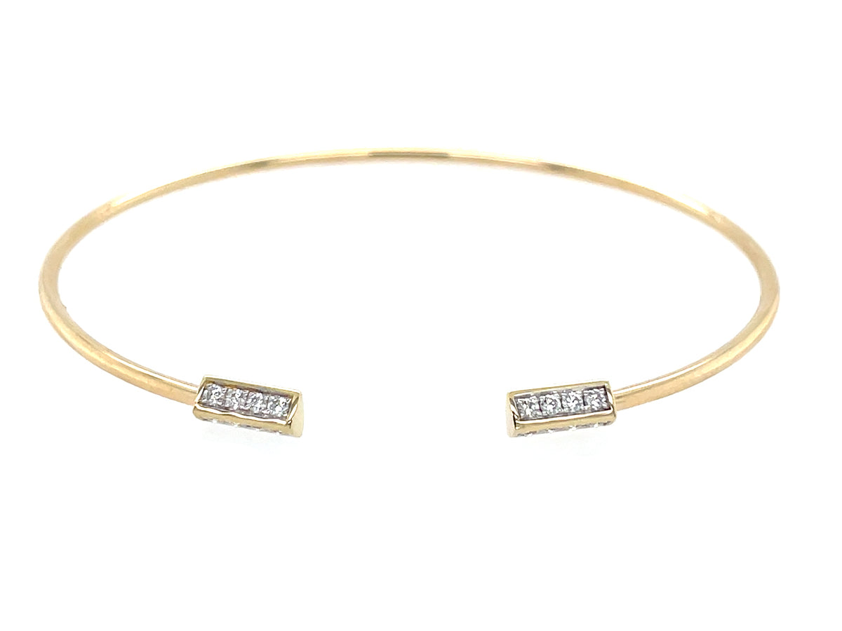 Diamond Bar Flex Bangle