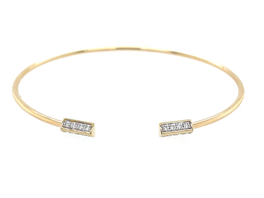 Diamond Bar Flex Bangle