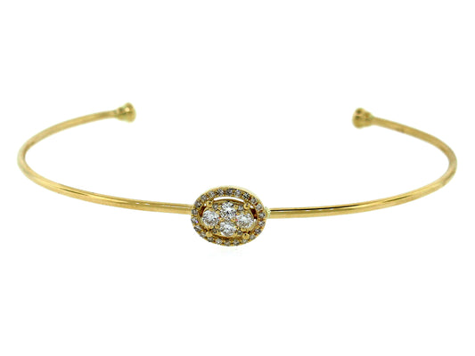 DIAMOND BANGLE, 14KY (N)